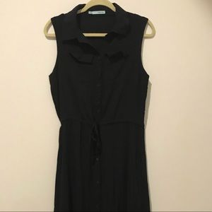 Sleeveless Shirt Dress